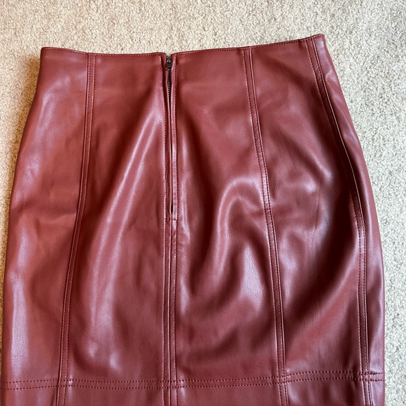 Free People Leather Mini Skirt - Picture 3 of 5